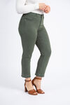 Sophia Micro Flare Crop Jeans, Green, original image number 2