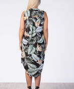 Hi-Lo Notch Dress, Multi, original image number 1