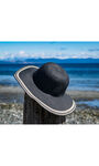 Wide Brim Sun Hat, Black, original image number 1