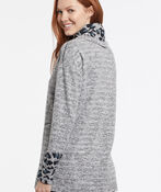 Cozy and Comfortable Animal Cowl Tunic, Charcoal, original image number 1