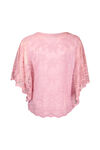 Butterfly Embroidered Lace Batwing Top, Pink, original image number 2