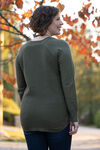 Yarn Recycled Cotton Sweater , Olive, original image number 1
