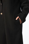 Classic Maxi Trench Coat, Black, original image number 3