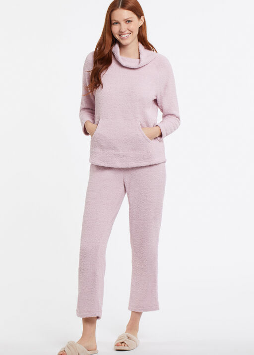 Boucle 3-Piece Knit PJ Set , Pink, original