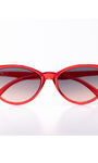 Cat Eye Sunglasses, Red, original image number 0