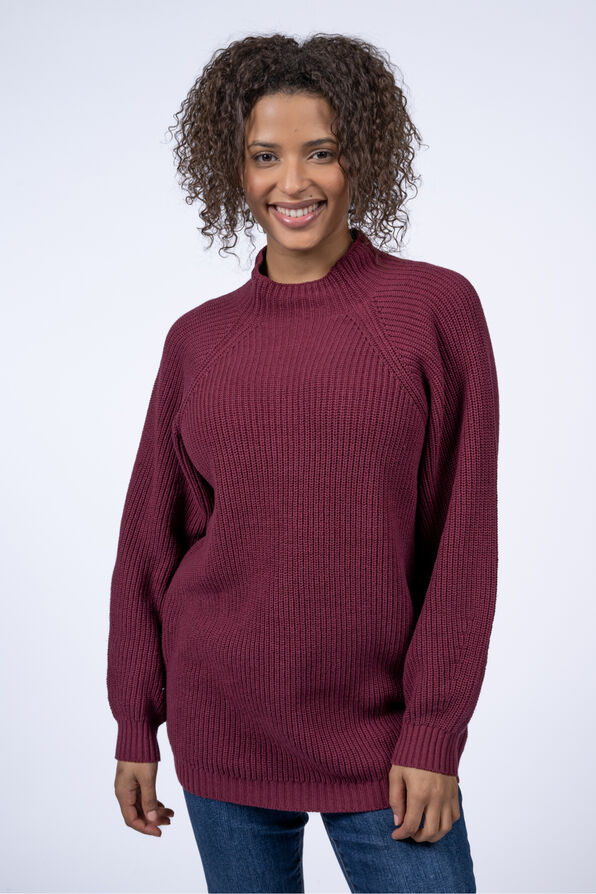 Long Sleeve Mock Neck Sweater, , original image number 1