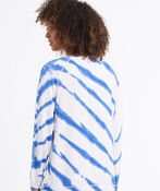 Tie-Dye Raglan Sweatshirt, Blue, original image number 1