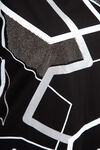 Geometric Print Glitter T-Shirt, Black, original image number 4