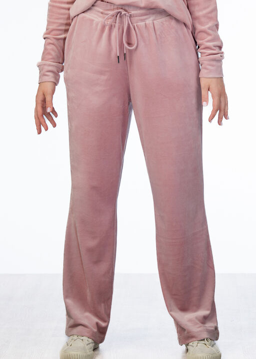 BabyPink Velour Sweatpants, Pink, original