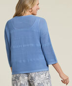 Mesh Net Sweater , Blue, original image number 1