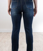 Slim-Leg Regular-Rise Elastic Jeans, Denim, original image number 0