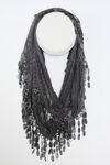 Infinity Lace Scarf, Charcoal, original image number 0