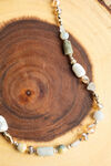 Stones & Beads Long Necklace Set, Gold, original image number 2