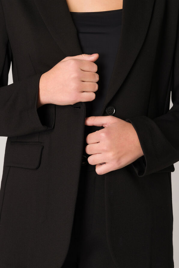 Single Button Blazer, Black, original image number 2