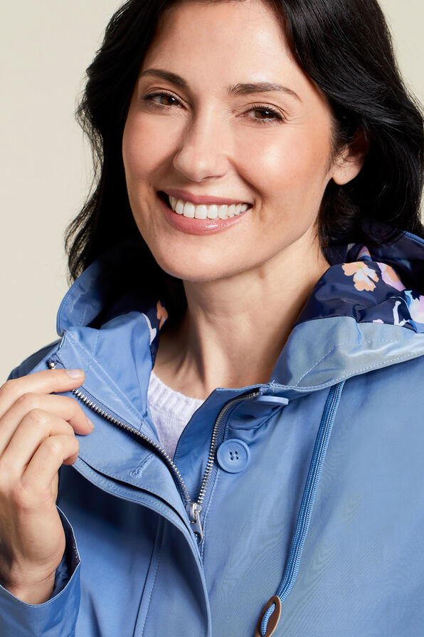 Hoodie Outerwear Jacket , Blue, original image number 2