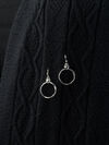 Abalone Hoop Pendant Jewelry Set, Silver, original image number 1