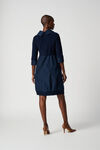 Knee Length Cocoon Dress , Blue, original image number 1