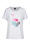 Flamingo Print T-Shirt, Pink, original image number 3