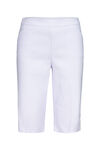 Tummy Control Bermuda Shorts with Metallic Stripes, White, original image number 0