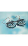 Dragonfly Coin Dangle Earrings, Multi, original image number 0