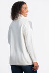 Color Block Turtleneck Sweater, Cream, original image number 1