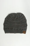 Cable Knit Beanie , Grey, original image number 0