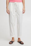Pull-On Linen Blend Trousers, White, original image number 0
