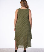 Olive Polkadot Dress, Olive, original image number 1