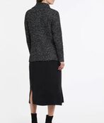Hi-Lo Sequin Sweater, Black, original image number 2