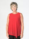 Asymmetrical Queen Sparkle Top, Red, original image number 0