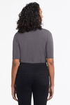 Tutleneck Knit Shirt, Charcoal, original image number 1