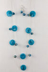 Gwen Necklace and Earrings Set, Blue, original image number 0
