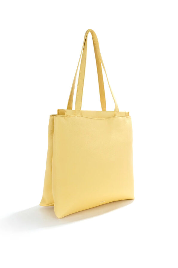 Vegan Leather Double Duty Tote, Yellow, original image number 5