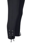Capri Legging with Laced Hem, Black, original image number 2