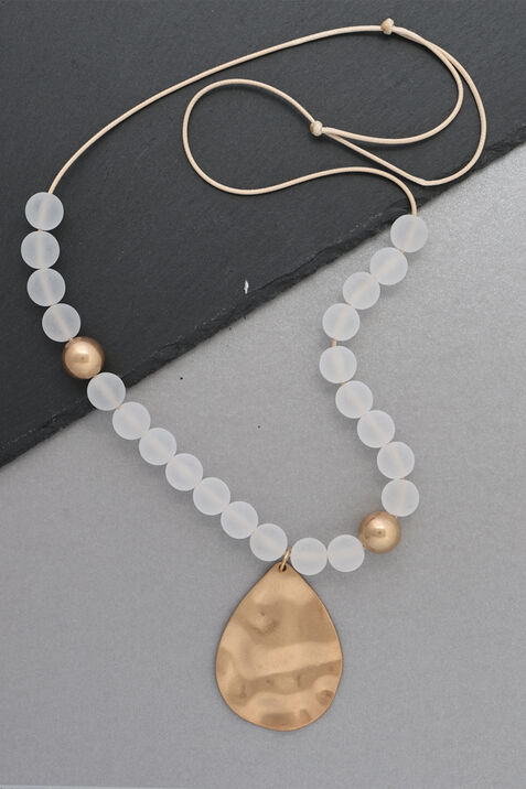 Hammered Pendant Necklace , Gold, original