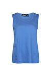 Stretch Cotton Tank Top, Periwinkle, original image number 0