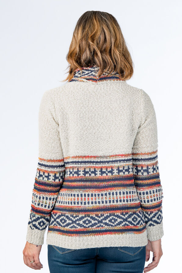 Trendsetter Turtleneck Sweater, Beige, original image number 3
