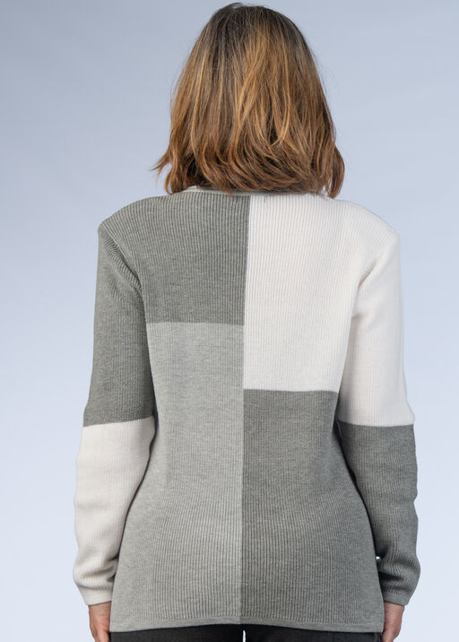 Square Block Sweater, Silver, original