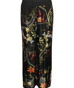 Floral Print Silk Wide Leg Pant , , original image number 1