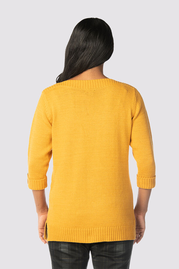 Preppy-Posh Sweater, Gold, original image number 2