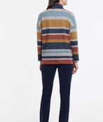 Colorful Stripe Cowl Sweater, Multi, original image number 1