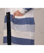 Open Front Cardigan w/ Pockets, Blue, original image number 3
