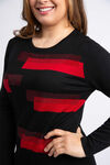 Long Sleeve Rhinestone Sweater , Black, original image number 3