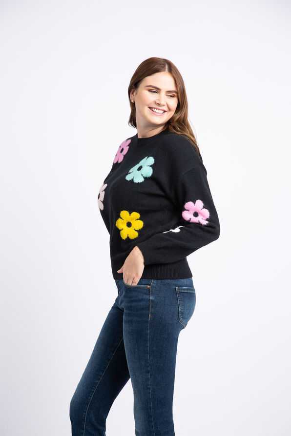 Long Sleeve Daisy Sweater , Multi, original image number 2