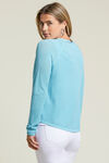 V-Neck Mesh Golf Sweater, Turquoise, original image number 1
