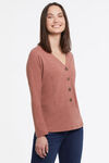 Essential Henley Sweater, Rust, original image number 0