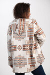 Hooded Aztec Jacket , Brown, original image number 2