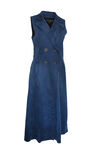 Faux Suede Sleeveless Duster, , original image number 1