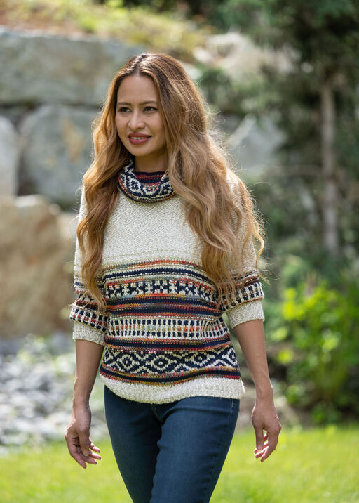 Trendsetter Turtleneck Sweater, Beige, original