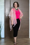 Light Fuchsia Tassel Kimono, Pink, original image number 0